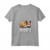 Donna Portoghese Podengo Pequeno Nope Funny Lazy Pet Dog Cute Maglietta con Collo a V - Regalo Divertente per Amanti dei Cani a Natale o San Valentino