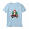 Portoghese Podengo Pequeno Natale Cane Camion Plaid Divertente Maglietta - Regalo Unico per Amanti del Podengo Pequeno - Felice Natale con il mio Cane