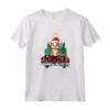 Portoghese Podengo Pequeno Natale Cane Camion Plaid Divertente Maglietta - Regalo Unico per Amanti del Podengo Pequeno - Felice Natale con il mio Cane