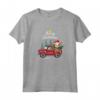 Portoghese Podengo Pequeno Natale Cane Camion Plaid Divertente Maglietta - Regalo Unico per Amanti dei Cani a Natale