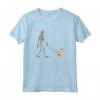 Divertente Halloween Podengo Pequeno Skeleton Walking Maglietta - Regalo Ideale per Amanti dei Cani