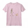 Divertente Halloween Podengo Pequeno Skeleton Walking Maglietta - Regalo Ideale per Amanti dei Cani