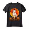 Divertente Podenco Portoghese Halloween Maglietta - Ideale per Amanti dei Cani - Happy Howl-o-ween