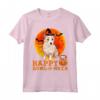 Divertente Podenco Portoghese Halloween Maglietta - Ideale per Amanti dei Cani - Happy Howl-o-ween
