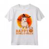 Divertente Podenco Portoghese Halloween Maglietta - Ideale per Amanti dei Cani - Happy Howl-o-ween