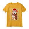 Natale Ugly Christmas Podenco Portoghese Maglietta - Regalo Divertente per Amanti dei Cani - Santa Hat Xmas Portuguese Podengo Pequeno