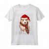 Natale Ugly Christmas Podenco Portoghese Maglietta - Regalo Divertente per Amanti dei Cani - Santa Hat Xmas Portuguese Podengo Pequeno
