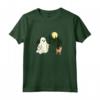 Podengo Pequeno Walking Fantasma Halloween Funny Kid Maglietta - Vestito Divertente per Bambini - Regalo Unico per Halloween