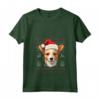 Portoghese Podengo Pequeno Santa Cappello Natale Divertente Cane Mamma Maglietta - Regalo Ideale per Amanti dei Cani - Compleanni e Altre Occasioni