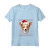 Portoghese Podengo Pequeno Santa Cappello Natale Divertente Cane Mamma Maglietta - Regalo Ideale per Amanti dei Cani - Compleanni e Altre Occasioni
