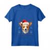 Portoghese Podengo Pequeno Santa Cappello Natale Divertente Cane Mamma Maglietta - Regalo Ideale per Amanti dei Cani - Compleanni e Altre Occasioni
