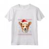 Portoghese Podengo Pequeno Santa Cappello Natale Divertente Cane Mamma Maglietta - Regalo Ideale per Amanti dei Cani - Compleanni e Altre Occasioni