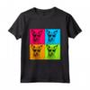 Portoghese Podengo Pequeno Cane Pop Art - Maglietta Design Illustrazione - Regalo per Amanti dei Cani - Ideale per Natale o Compleanni