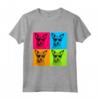 Portoghese Podengo Pequeno Cane Pop Art - Maglietta Design Illustrazione - Regalo per Amanti dei Cani - Ideale per Natale o Compleanni