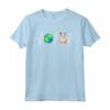 Globe Planet Earth Portoghese Podengo Pequeno Heartbeat Dog Maglietta - Regalo Divertente per Amanti dei Cani - Ideale per Amici e Familiari