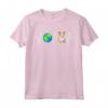 Globe Planet Earth Portoghese Podengo Pequeno Heartbeat Dog Maglietta - Regalo Divertente per Amanti dei Cani - Ideale per Amici e Familiari