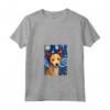 Portoghese Podengo Pequeno Cane Notte Stellata Mamma Maglietta con Collo a V - Regalo Divertente per Amanti dei Cani - Ideale per Natale o Compleanno