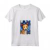 Portoghese Podengo Pequeno Cane Notte Stellata Mamma Maglietta con Collo a V - Regalo Divertente per Amanti dei Cani - Ideale per Natale o Compleanno