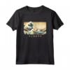 Surf con il tuo Podengo Pequeno - Maglietta Kanagawa Wave Giapponese - Regalo per Proprietari di Cani
