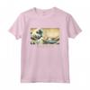 Surf con il tuo Podengo Pequeno - Maglietta Kanagawa Wave Giapponese - Regalo per Proprietari di Cani