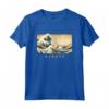 Surf con il tuo Podengo Pequeno - Maglietta Kanagawa Wave Giapponese - Regalo per Proprietari di Cani