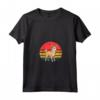 Portoghese Podengo Pequeno Sunset Retro - Maglietta Vintage con Collo a V per Amanti dei Cani - Ideale per Natale o Compleanni