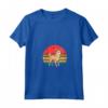 Portoghese Podengo Pequeno Sunset Retro - Maglietta Vintage con Collo a V per Amanti dei Cani - Ideale per Natale o Compleanni