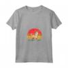 Portoghese Podengo Pequeno Sunset Retro - Maglietta Vintage con Collo a V per Amanti dei Cani - Ideale per Natale o Compleanni