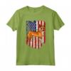 Bandiera Americana Portoghese Podengo Pequeno 4 luglio USA Maglietta - Loyal Companion, Proud Patriot - Ideale per Amanti dei Cani