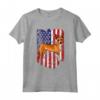 Bandiera Americana Portoghese Podengo Pequeno 4 luglio USA Maglietta - Loyal Companion, Proud Patriot - Ideale per Amanti dei Cani