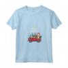 Portoghese Podengo Pequeno Natale Cane Camion Plaid Divertente Maglietta con Collo a V - Regalo per Amanti dei Cani - Felice Natale con il mio Podengo Pequeno
