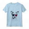 Donna Portoghese Podengo Pequeno Dog 4 luglio America USA Bandiera Maglietta con Collo a V - Regalo per Proprietari di Podengo Pequeno - Design con Bandiera USA