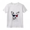 Donna Portoghese Podengo Pequeno Dog 4 luglio America USA Bandiera Maglietta con Collo a V - Regalo per Proprietari di Podengo Pequeno - Design con Bandiera USA