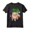 Irlandesa Giorno San Patrizio Podenco Portoghese Maglietta - Design Divertente con Cane Podengo Pequeno - Regalo per Amanti dei Cani