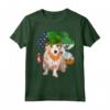 Irlandesa Giorno San Patrizio Podenco Portoghese Maglietta - Design Divertente con Cane Podengo Pequeno - Regalo per Amanti dei Cani