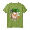 Irlandesa Giorno San Patrizio Podenco Portoghese Maglietta - Design Divertente con Cane Podengo Pequeno - Regalo per Amanti dei Cani