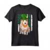 Bandiera Irlandese San Patrizio Podenco Portoghese Maglietta - Design Divertente per Amanti dei Cani - Regalo San Patrizio