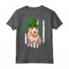 Bandiera Irlandese San Patrizio Podenco Portoghese Maglietta - Design Divertente per Amanti dei Cani - Regalo San Patrizio