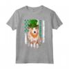 Bandiera Irlandese San Patrizio Podenco Portoghese Maglietta - Design Divertente per Amanti dei Cani - Regalo San Patrizio