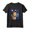 Portoghese Podengo Pequeno Cane Notte Stellata - Maglietta Cane Mamma Divertente per Regalo di Natale o Compleanno