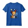 Portoghese Podengo Pequeno Cane Notte Stellata - Maglietta Cane Mamma Divertente per Regalo di Natale o Compleanno