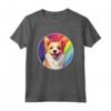 Portoghese Podengo Pequeno Carino Arcobaleno Kawaii Maglietta - Regalo per Amanti del Cane - Orgoglio a Quattro Zampe