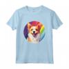 Portoghese Podengo Pequeno Carino Arcobaleno Kawaii Maglietta - Regalo per Amanti del Cane - Orgoglio a Quattro Zampe