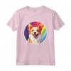 Portoghese Podengo Pequeno Carino Arcobaleno Kawaii Maglietta - Regalo per Amanti del Cane - Orgoglio a Quattro Zampe