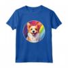 Portoghese Podengo Pequeno Carino Arcobaleno Kawaii Maglietta - Regalo per Amanti del Cane - Orgoglio a Quattro Zampe