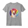 Portoghese Podengo Pequeno Carino Arcobaleno Kawaii Maglietta - Regalo per Amanti del Cane - Orgoglio a Quattro Zampe