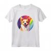 Portoghese Podengo Pequeno Carino Arcobaleno Kawaii Maglietta - Regalo per Amanti del Cane - Orgoglio a Quattro Zampe