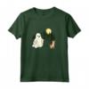 Portoghese Podengo Pequeno Walking Fantasma Halloween Divertente Maglietta - Ideale per la Stagione di Halloween - Regalo Unico