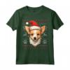 Portoghese Podengo Pequeno Santa Cappello Natale Divertente Cane Mamma Maglietta - Regalo Unico per Amanti Cani - Ideale per Natale, Ringraziamento o Compleanni