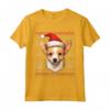 Portoghese Podengo Pequeno Santa Cappello Natale Divertente Cane Mamma Maglietta - Regalo Unico per Amanti Cani - Ideale per Natale, Ringraziamento o Compleanni